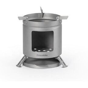Camping Stove Titanium Wood Burning Stove,Lightweight Backpacking Stove for Outdoor Camping Trekking Hiking Backpacking Picnic BBQ