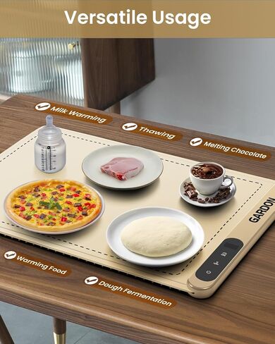 Gardon Electric Warming Tray, Evenly Heated All Surface,Upgraded Graphene Heating Wire, 6 Adjustable Temperature Settings, Food Warming Pad for Parties, Gatherings, Camping and Everyday Use in Saudi Arabia
