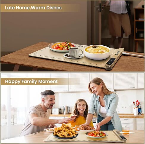 Gardon Electric Warming Tray, Evenly Heated All Surface,Upgraded Graphene Heating Wire, 6 Adjustable Temperature Settings, Food Warming Pad for Parties, Gatherings, Camping and Everyday Use in Saudi Arabia