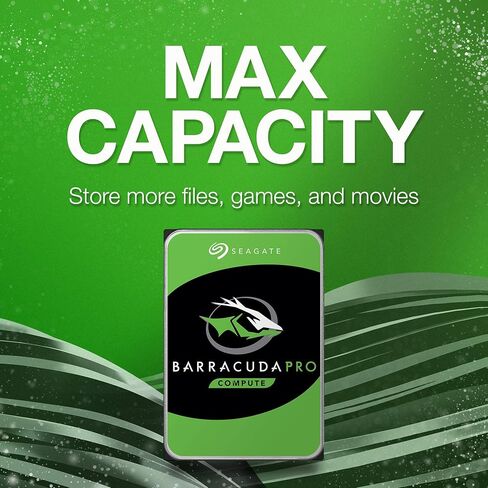 محرك الأقراص الصلبة الداخلي Seagate Barracuda Pro سعة 10 تيرابايت HDD - 3.5 بوصة SATA 6 جيجابايت/ثانية 7200 دورة في الدقيقة 256 ميجابايت ذاكرة تخزين مؤقت للكمبيوتر المكتبي (ST10000DM0004) (متجدد) in Kuwait