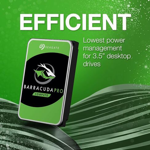 محرك الأقراص الصلبة الداخلي Seagate Barracuda Pro سعة 10 تيرابايت HDD - 3.5 بوصة SATA 6 جيجابايت/ثانية 7200 دورة في الدقيقة 256 ميجابايت ذاكرة تخزين مؤقت للكمبيوتر المكتبي (ST10000DM0004) (متجدد) in Kuwait