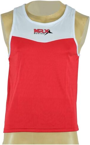 MRX Men’s Boxing Competition Uniform Jersey & Trunk for Training MMA Muay Thai Cage Fight Kickboxing Clothing Blue Large in Kuwait