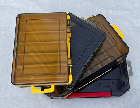 Lure Box for Fishing，Fishing Tackle Box(Black, L) in Saudi Arabia