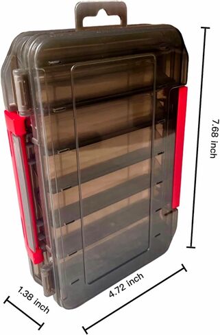 Lure Box for Fishing，Fishing Tackle Box(Black, L) in Saudi Arabia