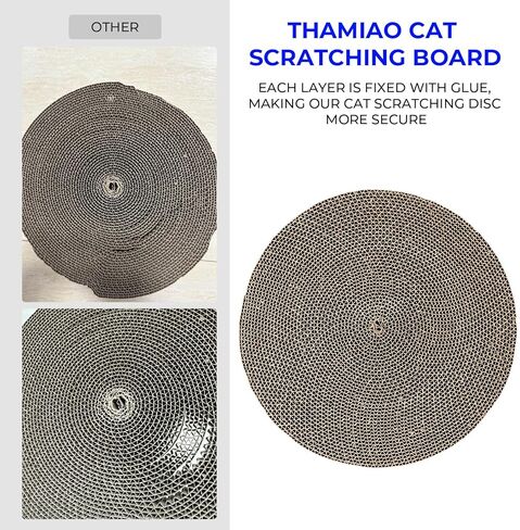 Round cat Scratcher Refill, 10 inch Diameter, 7/8 inch Thickness Scratcher Replacement Pads, Scratching Board Circle, Scratch pad, scratchers for Indoor Cats (5 pcs) in Saudi Arabia