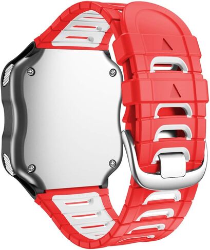 أحزمة ساعة بديلة، متوافقة مع Garmin Forerunner 920XT، سوار ساعة من السيليكون. (أحمر أبيض) in Kuwait