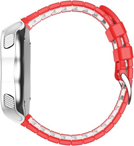 أحزمة ساعة بديلة، متوافقة مع Garmin Forerunner 920XT، سوار ساعة من السيليكون. (أحمر أبيض) in Kuwait