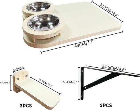 أرجوحة القطط، أرفف حائط للقطط مع 3 خطوات ورفين لطعام القطط، أرفف للقطط مثبتة على الحائط، عمود خدش للقطط، أرفف للقطط مع غطاء قطيفة ومجاثم لرف تسلق القطط على الحائط in Kuwait
