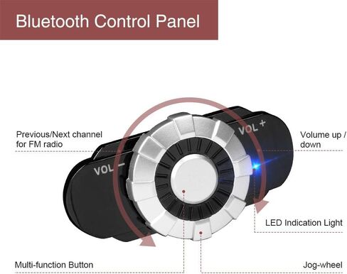 خوذة دراجة نارية بلوتوث FreedConn BM22 خوذة كاملة الوجه خوذات دراجة نارية خوذة مزدوجة مع نظام اتصال داخلي متكامل خوذة DOT مع بلوتوث 3.0 /500M/FM/الاتصال الصوتي/أزرق XXL مستعمل in Kuwait