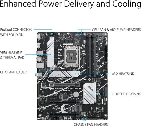 ASUS Prime H770-PLUS D4 (Socket 1700/H770/DDR4) in Saudi Arabia