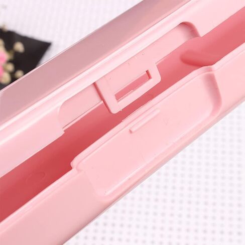 Kakalote 2 Pcs Portable Cutlery Case, Simple Reusable Camping Cutlery Case for Travelling, Work and School (Blue+Pink) in Kuwait