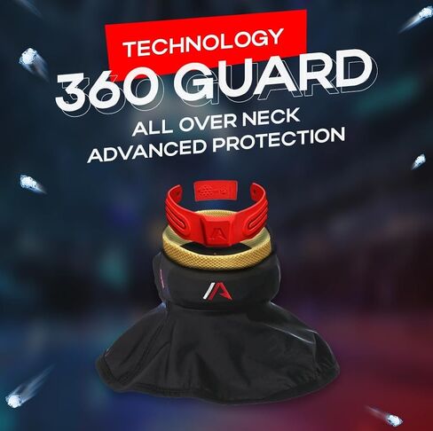 IceArmax Hockey Neck Guard Reinforced Protection from Both Hits and Cuts Youth and Kids Sizes from XS to XXL Helps to Avoid Knock Injuries and Skate Lacerations in Saudi Arabia