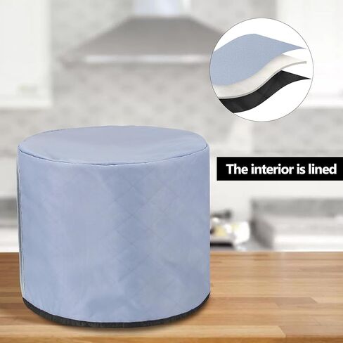 غطاء غبار LUXJA متوافق مع مقلاة Ninja Crispi الهوائية، غطاء من القماش مع جيوب لنظام الطبخ المحمول Ninja Crispi وملحقاته، أسود in Kuwait