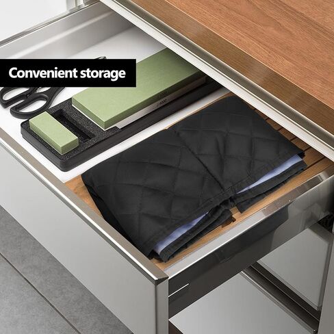 غطاء غبار LUXJA متوافق مع مقلاة Ninja Crispi الهوائية، غطاء من القماش مع جيوب لنظام الطبخ المحمول Ninja Crispi وملحقاته، أسود in Kuwait