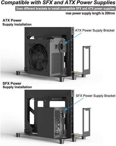 PC Creative Assembly Frame Test Bench，DIY Computer Case PC Frame Desktop Chassis Rack Stand Open Air Testbench Fits ATX ITX M-ATX Motherboard (ATX) in Saudi Arabia