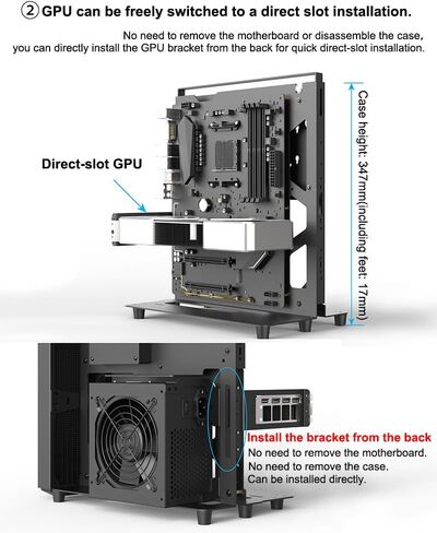 PC Creative Assembly Frame Test Bench，DIY Computer Case PC Frame Desktop Chassis Rack Stand Open Air Testbench Fits ATX ITX M-ATX Motherboard (ATX) in Saudi Arabia