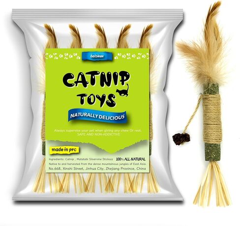 Catnip Balls, 8 ct - Cat Ball Toy - Kitten Toys - Cat Nip Ball Cat Toy - Cat Lick Ball - Cat Nip Cat Toys - Natural Catnip Ball for Cats of All Breeds, Green in Saudi Arabia