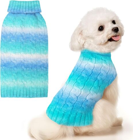 سترات للكلاب الصغيرة، سترات لطيفة وردية متدرجة، سترات للكلاب والقطط، بلوفر ناعم ودافئ، بلوفر بياقة مدورة، ملابس للكلاب الصغيرة، تشيهواهوا يوركي، ملابس الدشهند المالطية in Kuwait