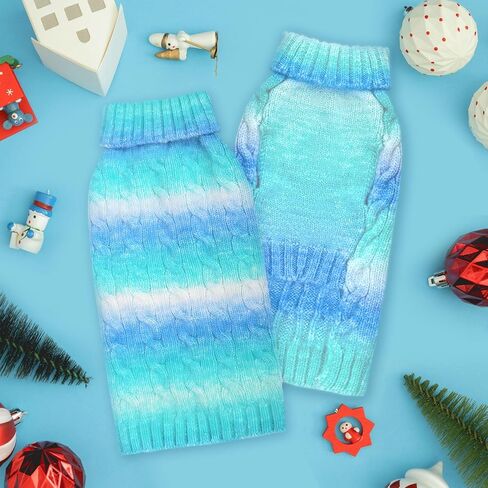 سترات للكلاب الصغيرة، سترات لطيفة وردية متدرجة، سترات للكلاب والقطط، بلوفر ناعم ودافئ، بلوفر بياقة مدورة، ملابس للكلاب الصغيرة، تشيهواهوا يوركي، ملابس الدشهند المالطية in Kuwait