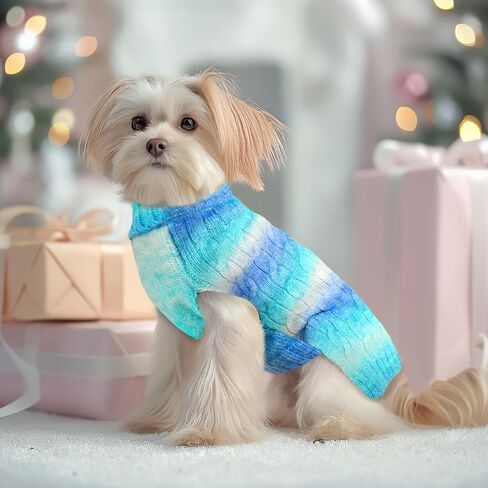 سترات للكلاب الصغيرة، سترات لطيفة وردية متدرجة، سترات للكلاب والقطط، بلوفر ناعم ودافئ، بلوفر بياقة مدورة، ملابس للكلاب الصغيرة، تشيهواهوا يوركي، ملابس الدشهند المالطية in Kuwait