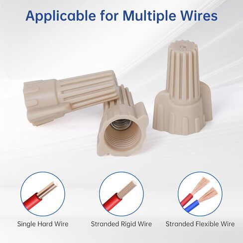 400PCS Red Wire Connectors Nuts, Winged Electrical Wire End Connectors Caps, Easy Twist-On Screw On Type Connectors for 22-8 AWG,HS P12 Screw Terminals for Connect Electrical Wiring in Saudi Arabia