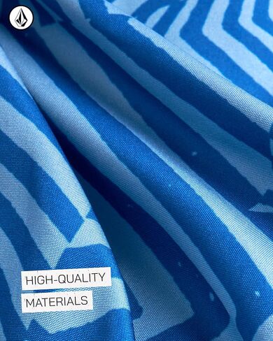 سترة تزلج للأولاد من Volcom - سترة شتوية بغطاء للرأس بسحاب كامل للأولاد - سترة دافئة بألوان متباينة للأولاد (8-20) in Kuwait