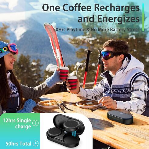 Ski Helmet Speakers, Wireless Stereo Skiing Headphones, True Wireless Bluetooth Drop-in Headphones with Easy Control Buttons and Built-in Mic for Snowboarding, Motorcycling, Audio Ready Helmet in Saudi Arabia