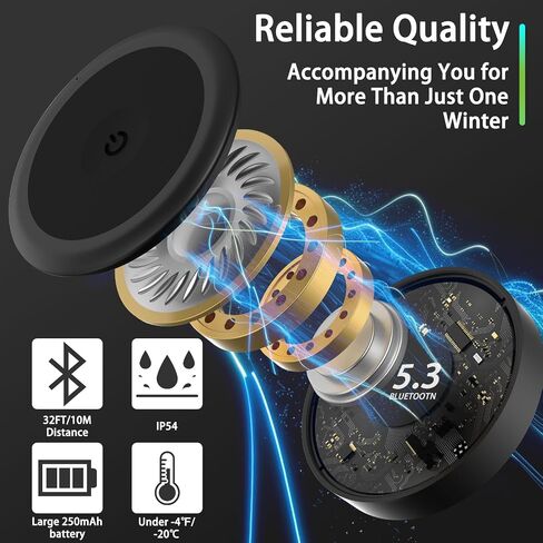 Ski Helmet Speakers, Wireless Stereo Skiing Headphones, True Wireless Bluetooth Drop-in Headphones with Easy Control Buttons and Built-in Mic for Snowboarding, Motorcycling, Audio Ready Helmet in Saudi Arabia