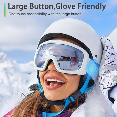Ski Helmet Speakers, Wireless Stereo Skiing Headphones, True Wireless Bluetooth Drop-in Headphones with Easy Control Buttons and Built-in Mic for Snowboarding, Motorcycling, Audio Ready Helmet in Saudi Arabia