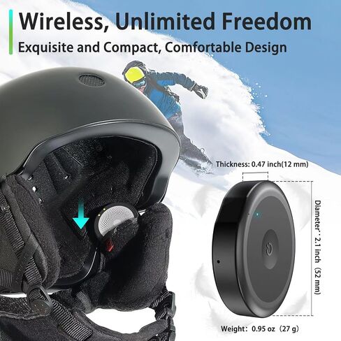 Ski Helmet Speakers, Wireless Stereo Skiing Headphones, True Wireless Bluetooth Drop-in Headphones with Easy Control Buttons and Built-in Mic for Snowboarding, Motorcycling, Audio Ready Helmet in Saudi Arabia