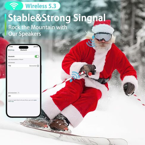 Ski Helmet Speakers, Wireless Stereo Skiing Headphones, True Wireless Bluetooth Drop-in Headphones with Easy Control Buttons and Built-in Mic for Snowboarding, Motorcycling, Audio Ready Helmet in Saudi Arabia