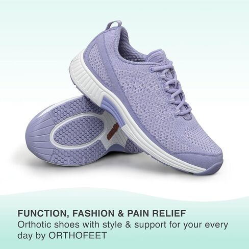 Orthofeet Women's Coral Sneaker, Gray, 10 in Kuwait