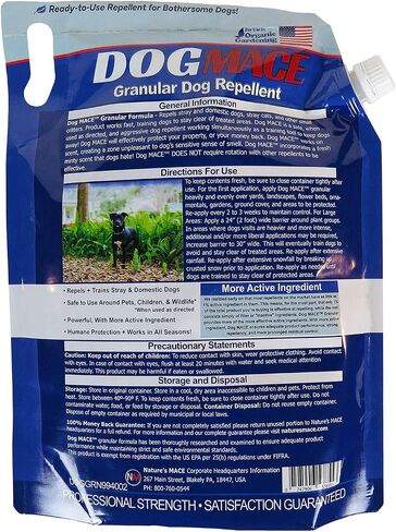 Nature's MACE Dog Repellent, 2.5 Granular, for Lawn, Yard, Garden, & Plants, Outdoor No-Dig, Dog Repellent and Training Tool, Dog Repellent for Yard, Dog Digging Repellent, Treats 1,400 Sq. Ft. in Saudi Arabia