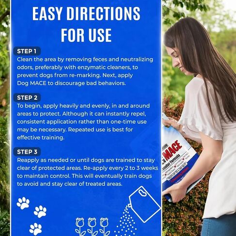 Nature's MACE Dog Repellent, 2.5 Granular, for Lawn, Yard, Garden, & Plants, Outdoor No-Dig, Dog Repellent and Training Tool, Dog Repellent for Yard, Dog Digging Repellent, Treats 1,400 Sq. Ft. in Saudi Arabia