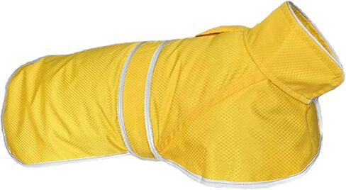 Dog Raincoat| Waterproof Adjustable & Lightweight Dog Jacket with Reflective Strips| Easy Step-in Closure for All-Weather| Fits Small Medium Large Dogs(Yellow,Small) in Saudi Arabia