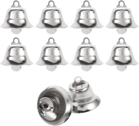 Operitacx 20 Pcs Bells for Crafts, Small Bells Metal Craft Bells Tiny Bells with Hooks, Christmas Bells for Party Christmas Tree Decoration in Kuwait