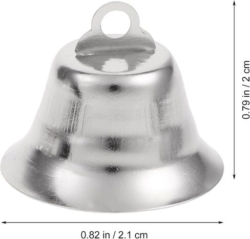 Operitacx 20 Pcs Bells for Crafts, Small Bells Metal Craft Bells Tiny Bells with Hooks, Christmas Bells for Party Christmas Tree Decoration in Kuwait