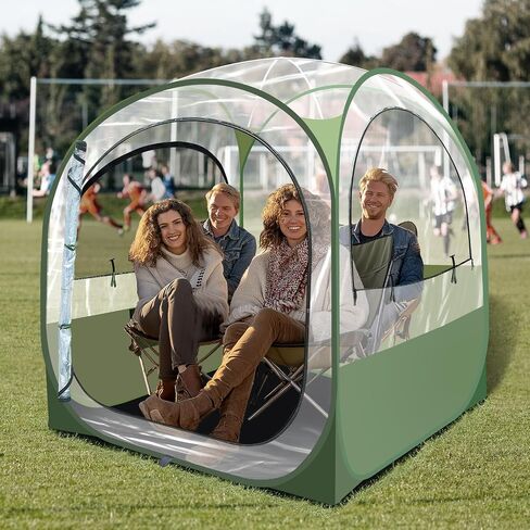 Transparent Popup Tent - Weatherproof Outdoor Clear Dome with Removable Windows | Perfect for Garden Parties, Stargazing, and Cozy Outdoor Lounging in Saudi Arabia