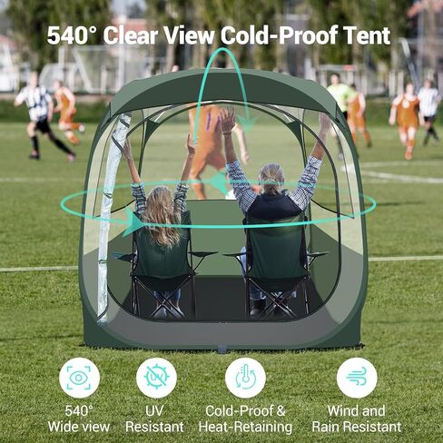 Transparent Popup Tent - Weatherproof Outdoor Clear Dome with Removable Windows | Perfect for Garden Parties, Stargazing, and Cozy Outdoor Lounging in Saudi Arabia