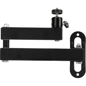 Gugxiom Foldable Projector Wall Mount, Universal Adjustable Wall Projector Mount with 1/4 Inch Interface, 360 Rotatable Metal Projectors Bracket, 20‑35cm