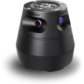 Panoramic 360° Video Conference Camera, Immersive Video Conference Experience, Both Overall and Speakers’ Close-up view, 1080P Webcam for Small/Mid-size Conference Room, Micro SD Card Slot Equipped