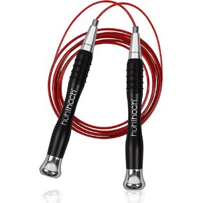 High Speed Jump Rope for Men, Weighted Crossfit Jumping Ropes for Boxing, Double Under Skip Rope with Stainless Steel Handles for Adults Women, 2 Pcs Skipping Ropes for Workout Fitness Professional