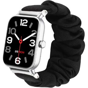 for IDW13,IDW16,IDW17,IDW19, 22mm Smartwatch Bands, LYSANDRA 22mm abric Elastic Scrunchie Elastic Women Cute Replacement Straps Compatible with TOOBUR,TEMINICE,VRPEFIT,Konitee,Faweio IDW13 Watch / / IDW16 Watch / TOOBUR IDW17 Watch / A-TGTGA IDW19 Watch