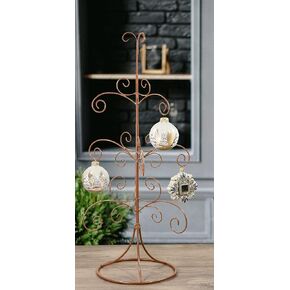 Red Co. 22" Metal Wire 4-Tier Ornament Display Tree Stand and Christmas Décor Holder - Bronze