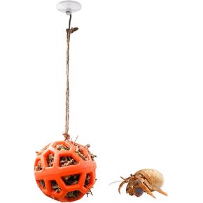 Hermit Crab Tank Accessories, Hermit Crab Feeding Food Ball, Reptile Toys, Hermit Crab Feeder for Fruit and Veggetable