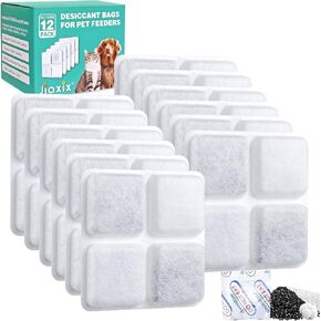 12-Pack Dog Cat Food Desiccant Bag Replacement for Petlibro Automatic Cat Feeders,Keep Cat Dog Feeder Dry and Fresh