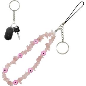 Phone Charm, Cell Phone Case Airpods Pro 2nd Generation Lanyard Y2k Accessories Handmade Wrist Beaded Phone Charms Strap Chain Keychain for Women Girl (Green-Eye)