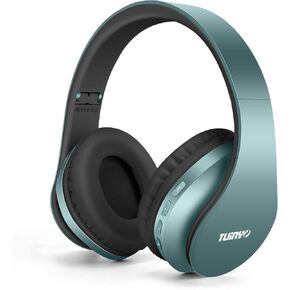 TUINYO Wireless Headphones Over Ear, Bluetooth with Mic & Foldable Stereo Headset for Immersive Sound