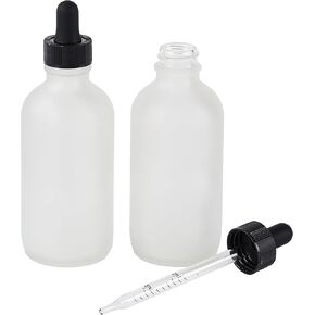 48 Pcs, 1oz Glass Dropper Bottle, Leakproof Tincture Bottles with Dropper, Green Reusable Eye Dropper Bottle, Preety Frosted Texture, for All Kinds of Liquids (Green-Frosted, 1oz-48pcs)