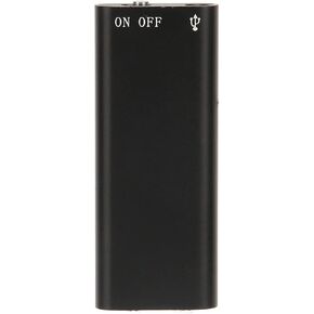 Mini Portable Digital Voice Recorder (for Lectures and Conferences) 8 Hour Continuous Voice Activated Recording Device with 192kbit Adpcm Recording (Neutral English, Black 32GB)
